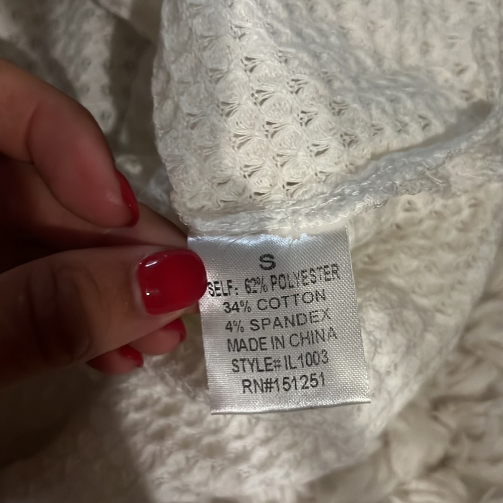 NEW pink lily waffle knit top - Picture 4 of 4